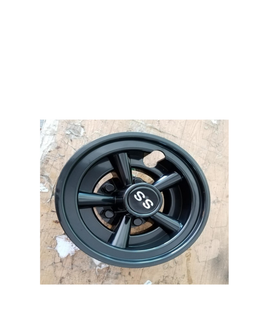 Wheel Cap 8 Inch Black 4pc