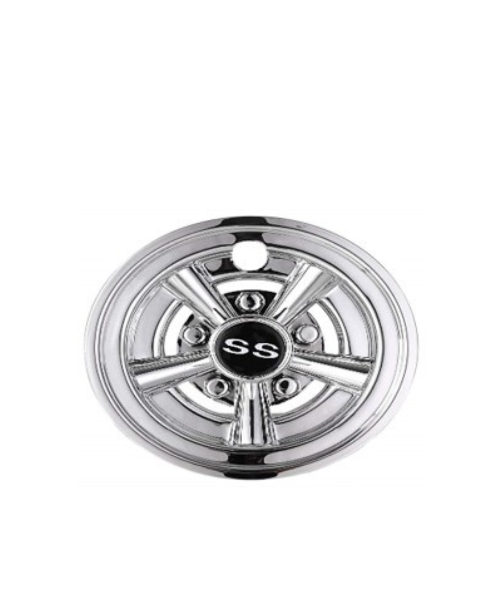 Wheel Cap 8 Inch Chrome 4pc