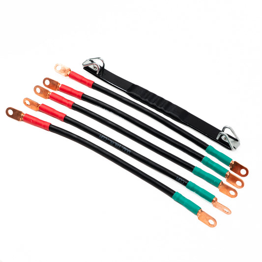 Battery Cable Set with Strap 5pc